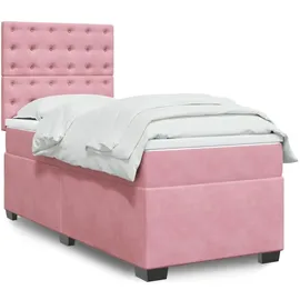 vidaXL Boxspringbett 140 x 200 cm Rosa