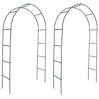 vidaXL 2x Garten Rosenbogen Torbogen Rankgitter Rosensäule