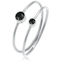 Elli Ring 925 Sterling Silber Ring Set in Silber | Gr.: 58
