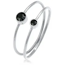 Elli Ring 925 Sterling Silber Ring Set in Silber | Gr.: 58
