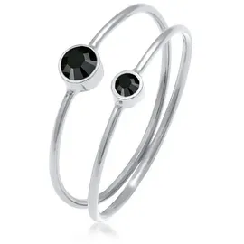 Elli Ring 925 Sterling Silber Ring Set in Silber | Gr.: 58