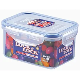 Lock & Lock Lock&Lock Frischhaltedose 470 ml 13,7x10,4x7cm - Lock HPL807 Frischhaltebox, rechteckig, - Transparent