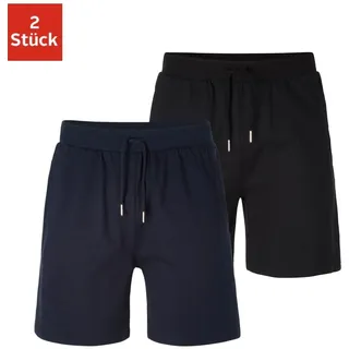 AUTHENTIC LE JOGGER Schlafshorts »kurze Relaxshort, mit Kordel, Jogginghose, «, aus reiner Baumwolle AUTHENTIC LE JOGGER navy, schwarz