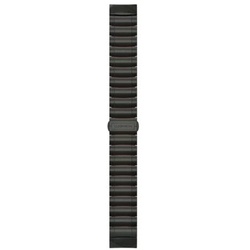  QuickFit 22-Uhrenarmbänder Hybrid-Armband aus Titan/Silikon – Graues DLC 