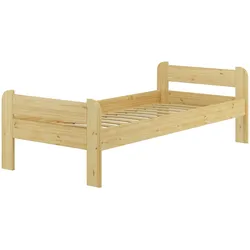 Erst-Holz Einzelbett Bettrahmen 90x200  Bett Kiefer natur Massivholzbett Futonbett Rollrost 60.39-09FL