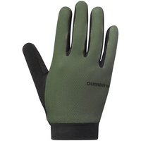 Shimano Explorer FF Gloves khaki, Grün, M