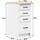 Akord Unterschrank AKORD OLIWIA modular S40 40 x 85 x 46 cm Weiß
