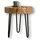 holz4home Couchtisch aus einer Baumscheibe Beige Eiche 36 x 41 cm
