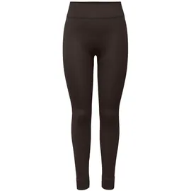 ONLY PLAY Trainingstights ONLY PLAY "ONPJAIA LIFE HW LOUNGE", Damen, Gr. XS, N-Gr, braun (chocolate torte), Rippware, Obermaterial: 75% Nylon, 15% Polyamid, 10% Elasthan, unifarben, bequem knöchellang, Hosen, in gerippter Struktur