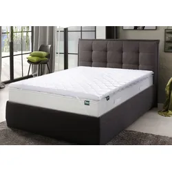 Topper FAN "Kian", weiß, B:140cm H:5,5cm L:200cm, Komfortschaum, Topper, Komfortkern mit mehr als 1.000 Wellnesspunkten