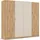 Rauch Drehtürenschrank Monza 226 x 210 x 54 cm Braun