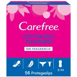 Flexible Slipeinlage Carefree Carefree Flexiform Größe S/M (56 uds)