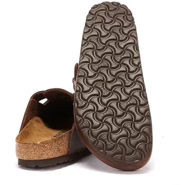 Birkenstock Boston Nubukleder geölt schmal habana 44