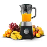 Cecotec Power Black Titanium 1300Max B. 1300 W, 2 Geschwindigkeiten, Messer mit 4 schwarzen Titanklingen, 1,5 L, Pulse-Funktion zum Zerkleinern und Pulverisieren, Ice-Crush