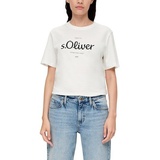 s.Oliver T-Shirt mit Logodruck vorne weiß 34