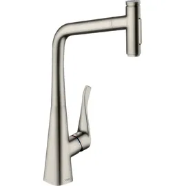 Hansgrohe Metris Select M71 320 2jet sBox edelstahl finish 73816800