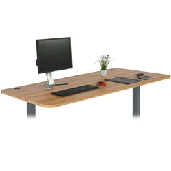 Mendler Tischplatte HWC-D40 für Schreibtische, Schreibtischplatte, 160x80cm ~ eichefarben