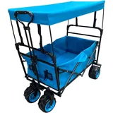 Bollerwagen faltbar mit Dach aus Metall