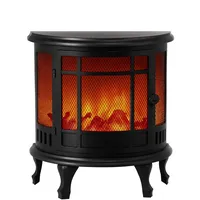 LED Dekokamin Elektrokamin – Kaminfeuer mit Flammeneffekt, 30,5x16x35,5 cm