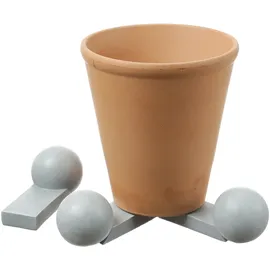 MARELIDA Blumentopfuntersetzer Kugeln 3er Set grau