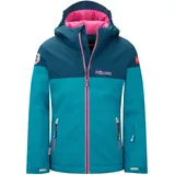 TROLLKIDS Hallingdal Jacke - Dark Turquoise / Madeira Blue / Light Magenta - 116 cm