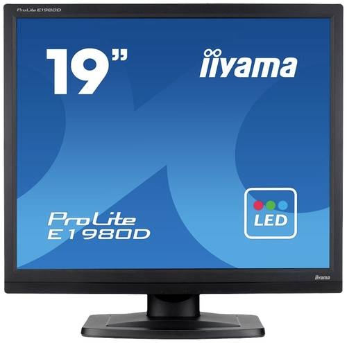 Iiyama ProLite E1980D-B1 LED-Monitor EEK E (A - G) 48.3cm (19 Zoll) 1280 x 1024 Pixel 5:4 5 ms VGA,