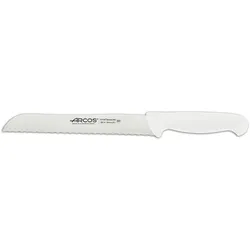 Arcos Serie 2900 - Brotmesser - Klinge Nitrum Edelstahl 200 mm - HandGriff Polypropylen Farbe Weiße