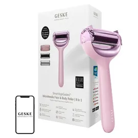 geske 9-In-1 Nadel-Mesotherapie-Roller für Gesicht und Körper Mit Anwendung (Pink) | Rosa