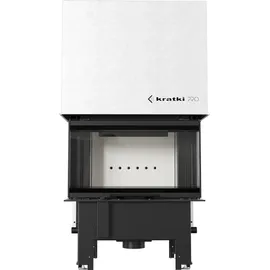 Kratki Kamineinsatz REGNOR 680/280 Stahl Schwarz/Abdeckplatte Glas