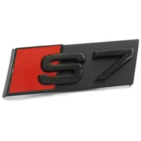 Audi 4K8071805 Schriftzug S7 schwarz/rot Tuning Exclusive Kühlergrill Clip