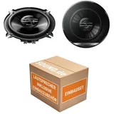 JUST SOUND best choice for caraudio Lautsprecher Boxen Pioneer TS-G1320F - 13cm 2-Wege 130mm PKW Koaxiallautsprecher Auto Einbausatz - Einbauset für Audi A4 B5 - justSOUND