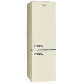 Amica KGCR 387 102 B Retro-Kühl-Gefrierkombination (244 l, 1810 mm hoch, Beige)