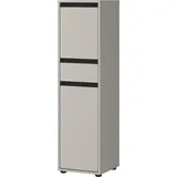 Germania Schrank 2201-186 steingrau B/H/T: ca. 33,00x121,00x34,00