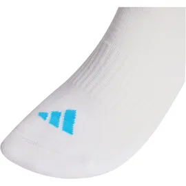 adidas 3-Streifen Cushioned Sportswear Crew Socken 3er Pack White/Lucid Orange/Lucid Red 43-45