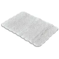 Loberon Badematte Meggie Weiß 70 x 50 cm