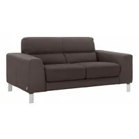 Calia Italia 2-Sitzer »Simon, erstklassiger Sitzkomfort und tolles Design«, in zwei Lederqualitäten braun