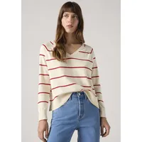 Levi's Longpullover »PETAL VNECK SWEATER«, mit Rippbündchen, Gr. XS