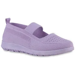Damen Sportliche Ballerinas in Helllila