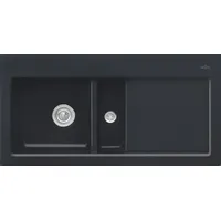 Villeroy & Boch Subway 60 flat links ebony + Handbetätigung