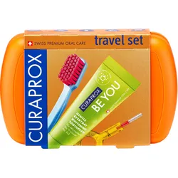 Curaprox Travel Set Zahnbürste&Zahnpasta Be You Orange