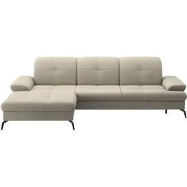 sit&more Ecksofa SIT & MORE "Amica, L-Form, inkl. Sitztiefenverstellung & Armteilverstellung", grau (taupe), B:279cm H:90cm T:185cm, 95% Polyester, 5% Polyamid, Sofas, Ecksofa, wahlweise mit Bettfunktion, Bettkasten und Kopfteilverstellung