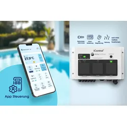 Smarte App Poolsteuerung iControl mit Zeitschaltuhr & optionaler Pooldesinfektion