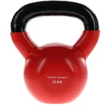 TRENDY Vinyl 12kg Kettlebell-Rot-12