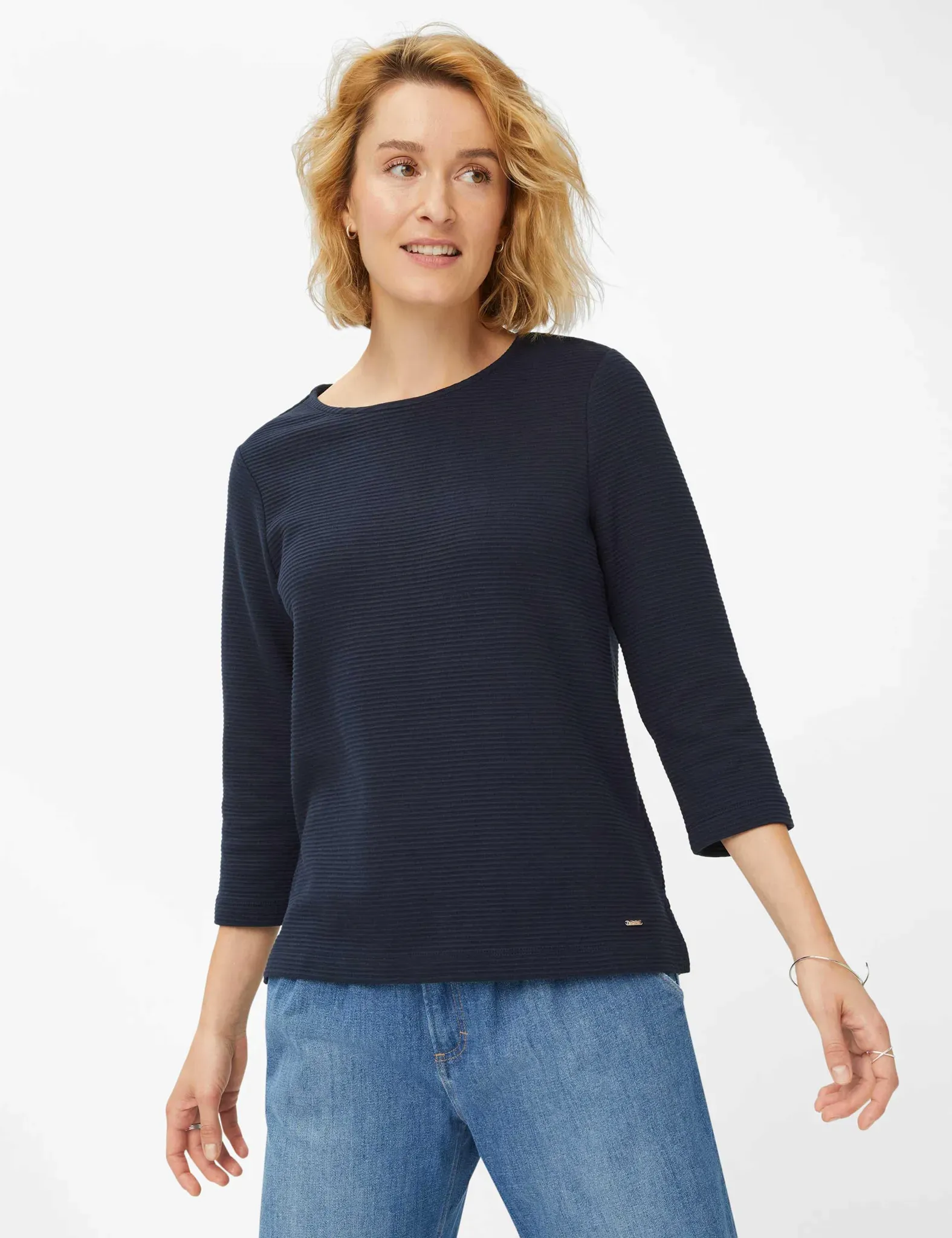 Brax Damen Sweatshirt Style BONNIE, Blau, Gr. 38