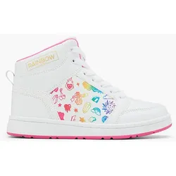 Hoher Sneaker - Damen - weiß