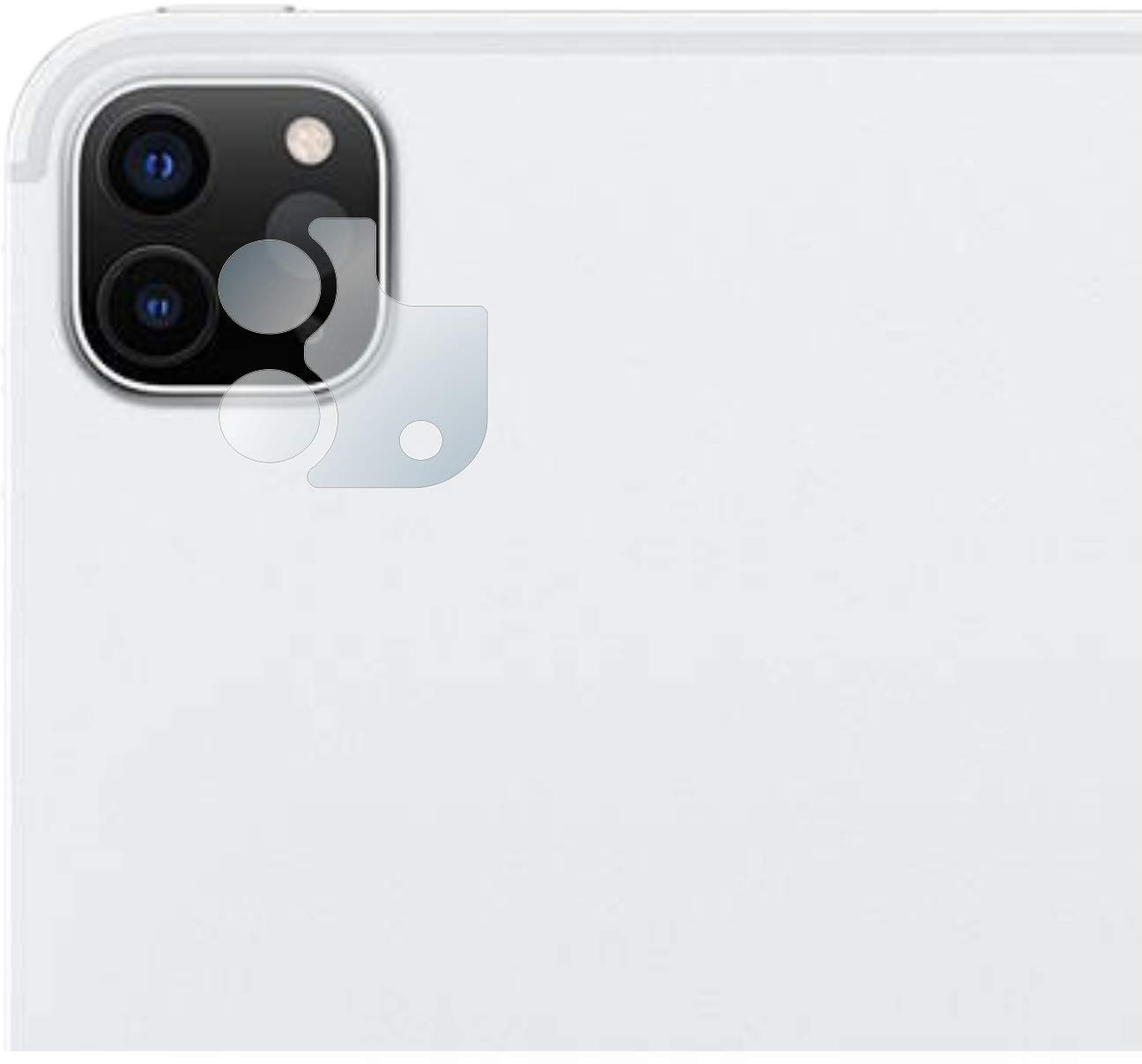 BROTECT Panzerglasfolie für Apple iPad Pro 12.9" WiFi Cellular 2020 (NUR Kameraschutz, 4. Gen.) Schutzglas Schutzfolie [Extrem Kratzfest 9H