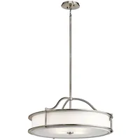 Elstead Lighting Emory Hängeleuchte E27 4-fach 29cm Klassisches Zinn