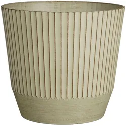 Mica Decorations Rio Topf rund creme - h33,5xd37cm