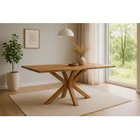 Sam Esstisch Baumkante massiv Akazie natur 160 x 85