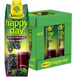 Rauch Happy Day Schwarze Johannisbeere | herb und aromtisch | mit viel Vitamin C und anderen wertvollen Nährstoffen | 6x 1l Tetra Prisma